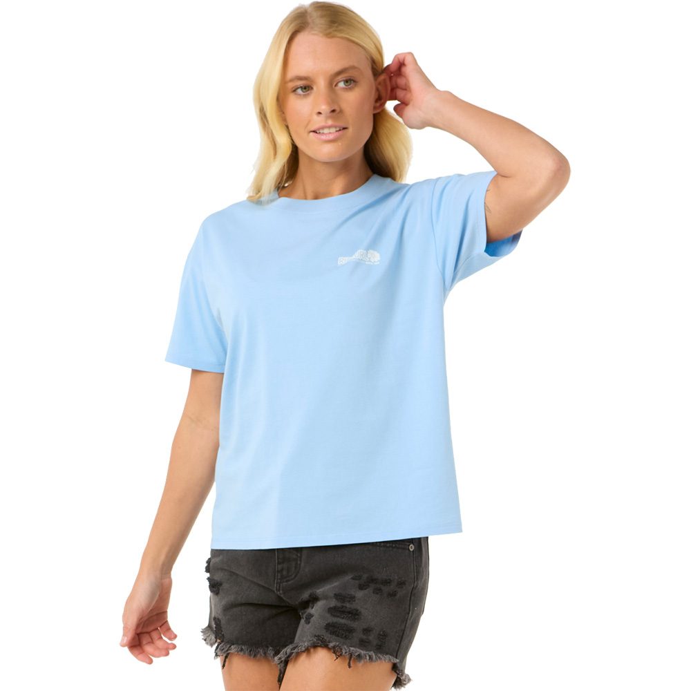 Rip Curl Ocean Tech Relaxed T-Shirt Damen mid blue