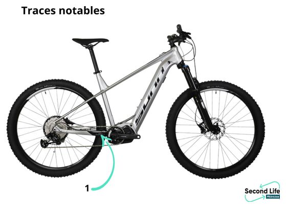Vélo d'Exposition - VTT Électrique Semi-Rigide Sunn Flash S1 Sram SX Eagle 12V 500 Wh 29'' Argent 2022