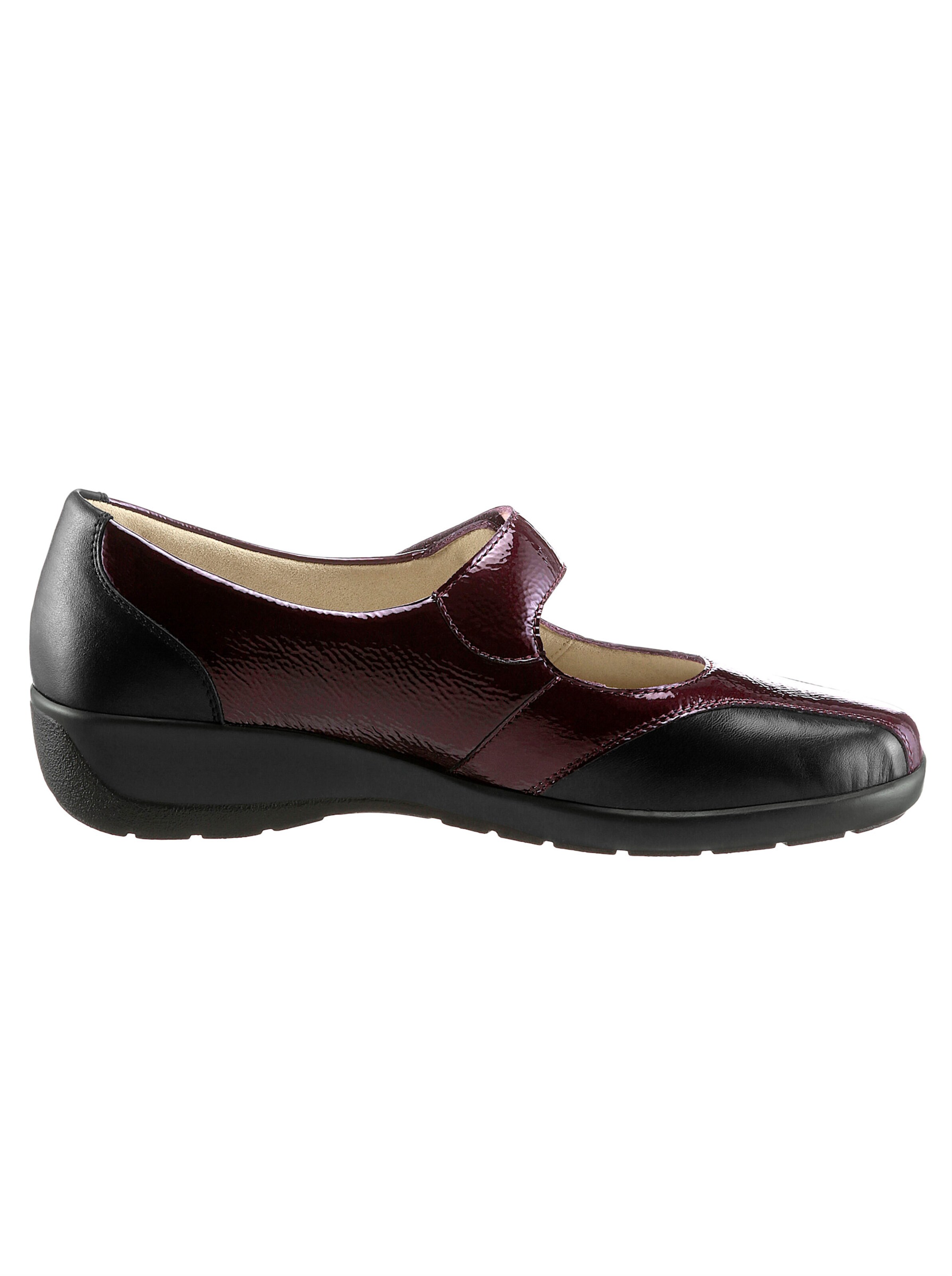 Hallux Soft by Goldkrone Ballerina in schwarz-bordeaux