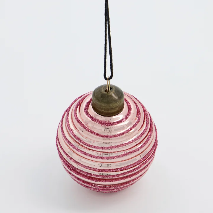 House Doctor - Lolli Christbaumkugel, Ø 6 cm, blau (6er-Set)