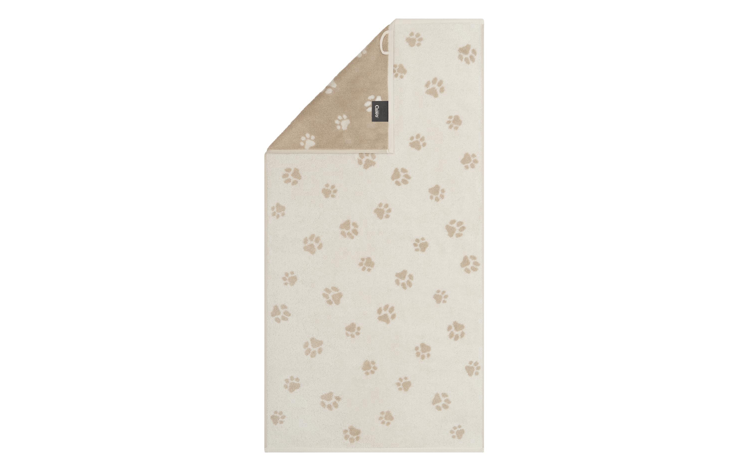 Duschtuch We Love Dogs Paws, 80 x 150 cm, BeigeFrotteetuch aus der Design-Reihe We love Dogs von Cawö