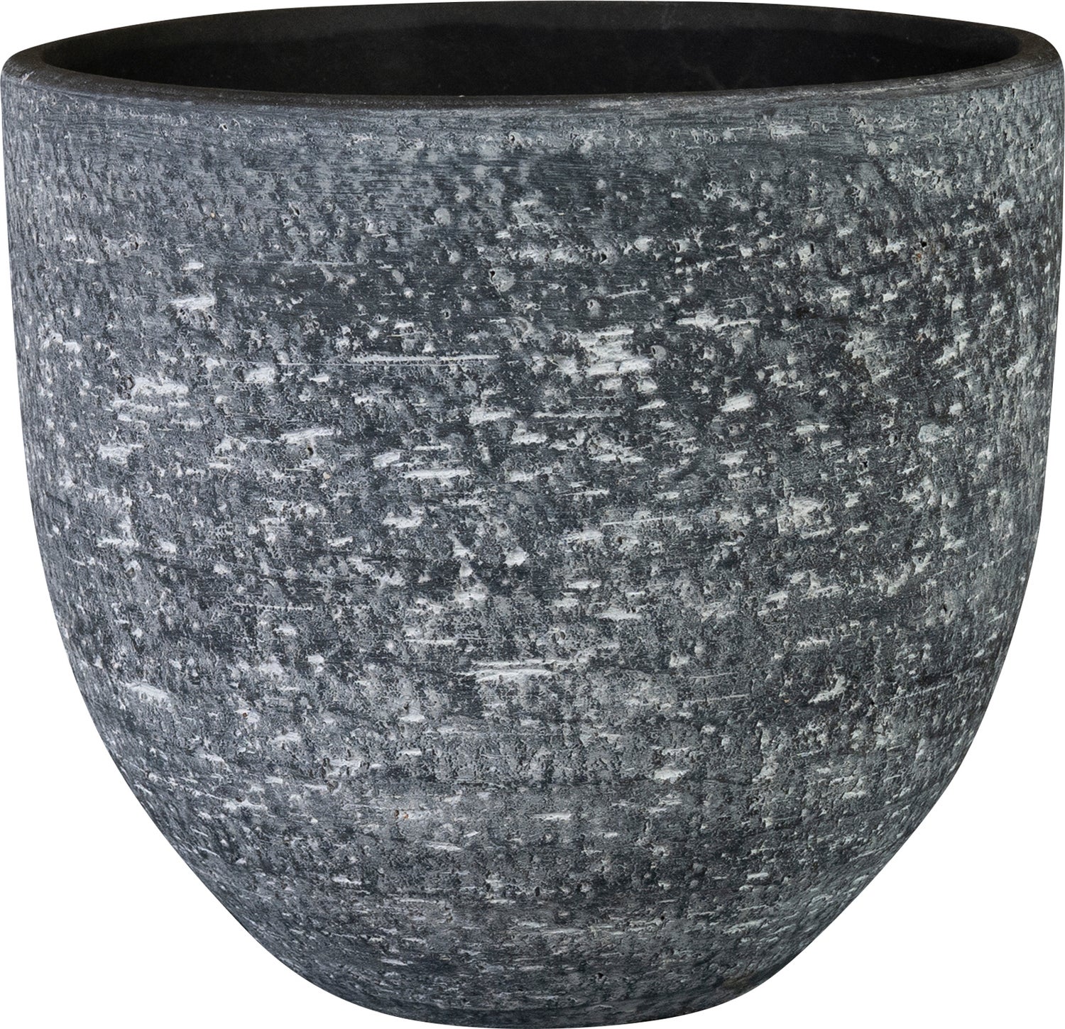 TS bloempot Cas antraciet D 15 H 13 cm