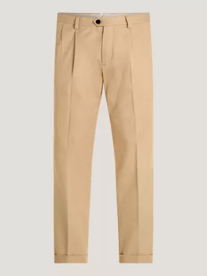 Calças Hampton Luxe Gabardine com Bainha Dobrada e Corte Afunilado