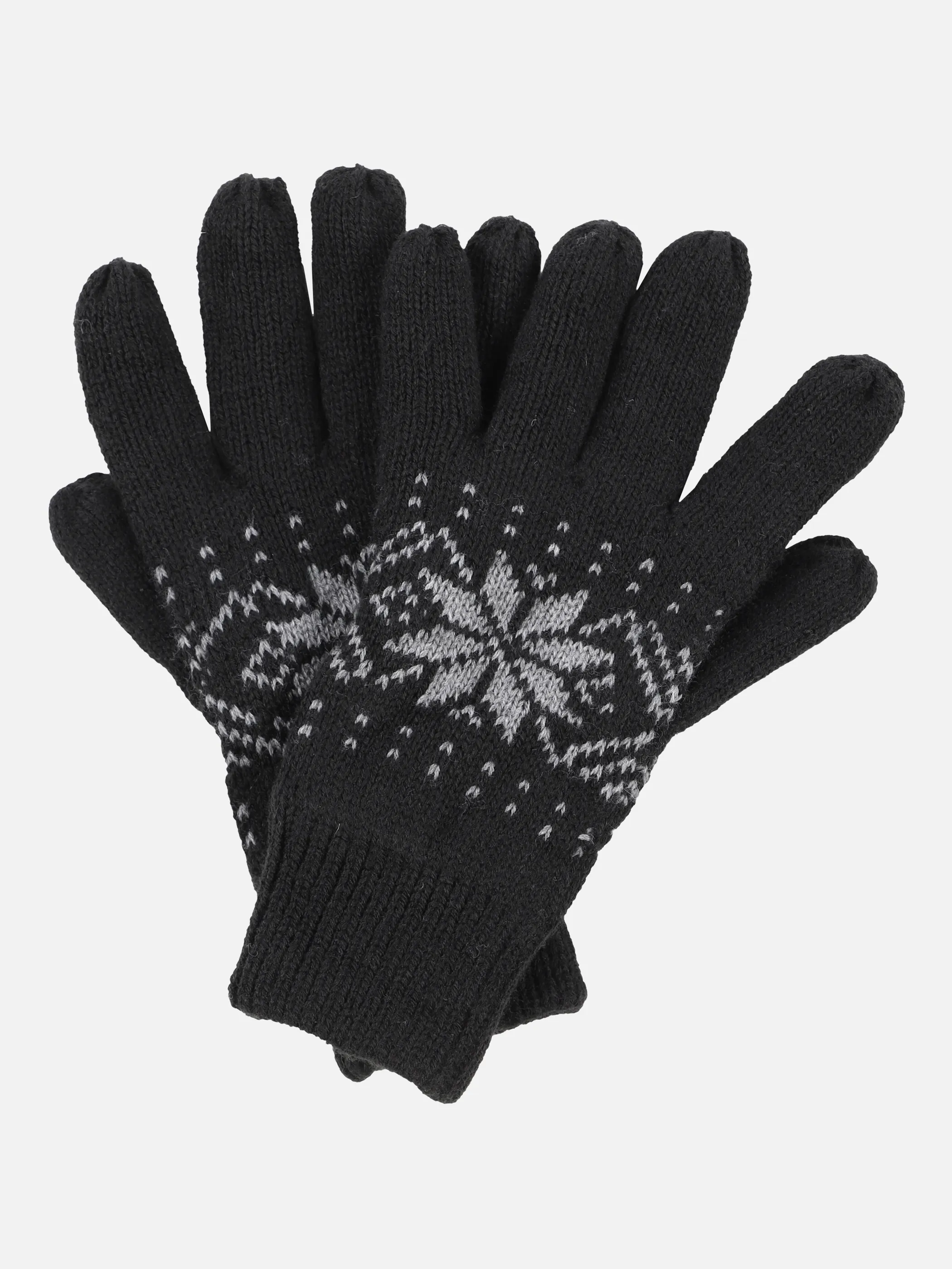 Herren Strickhandschuhe mit Norwegermuster