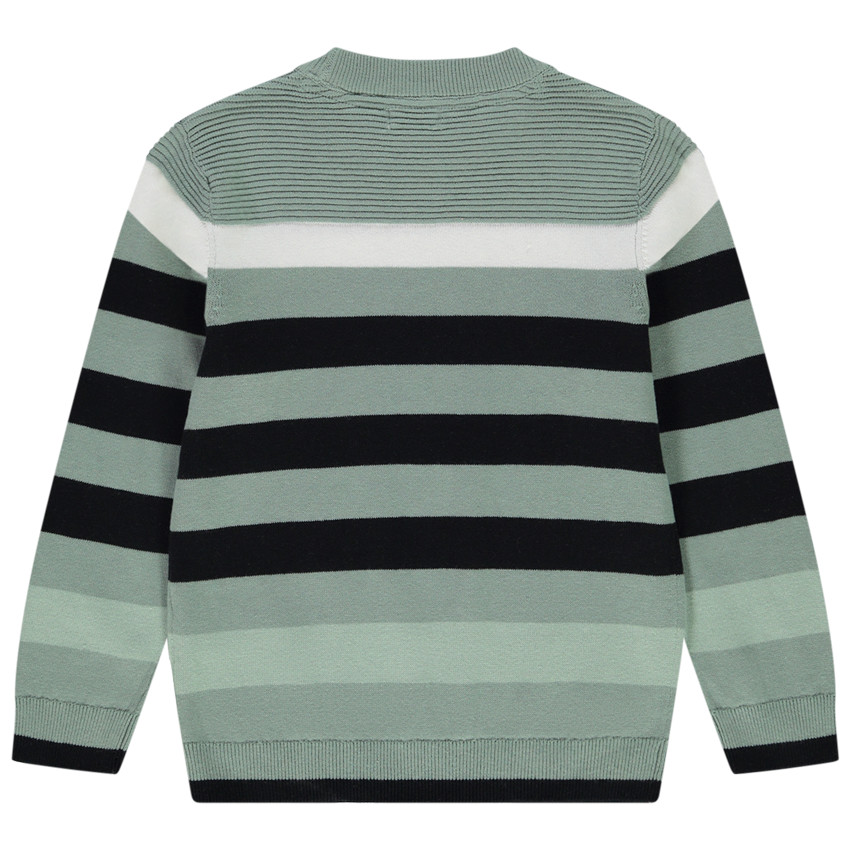 Pull en coton à rayures pour garçon