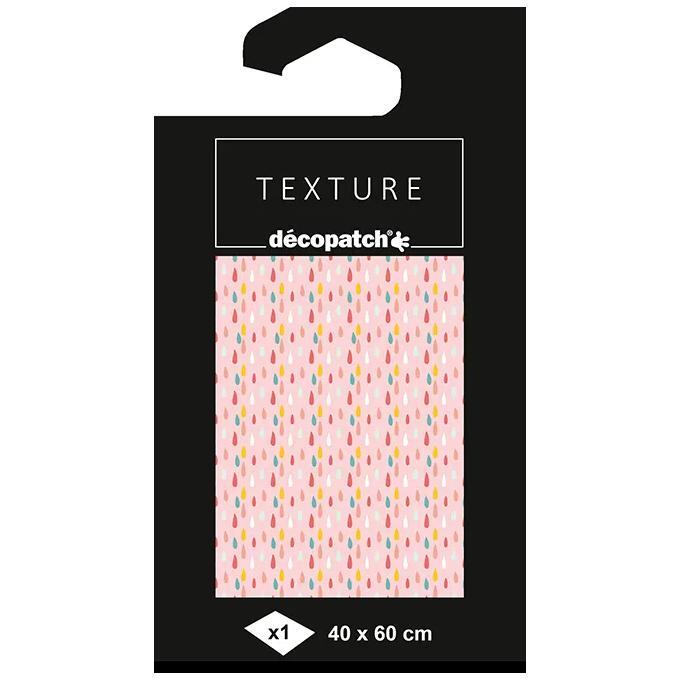 Papier Texture Décopatch n°784 - 1 feuille 40x60cm - Rose