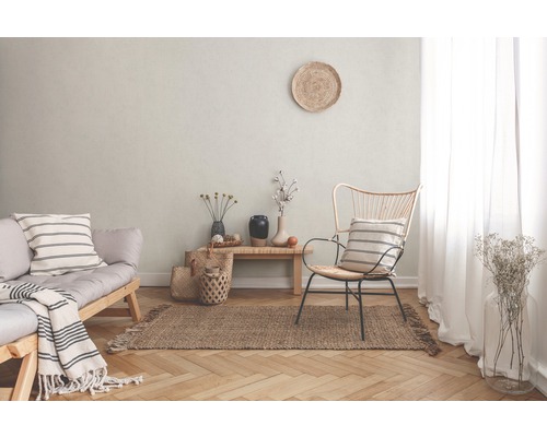 Vliesbehang 37395-2 New Walls Uni lichtgrijs