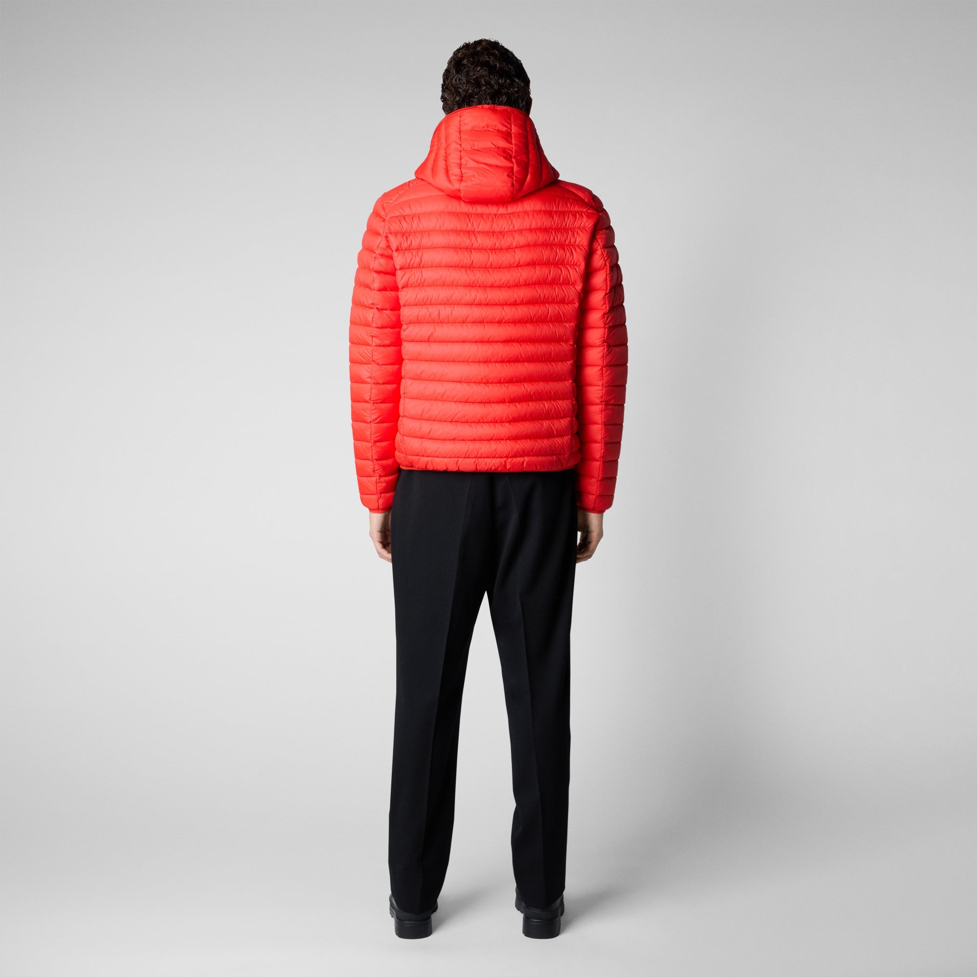 Donald Hooded Puffer Jacket Herre 70036/Poppy Red