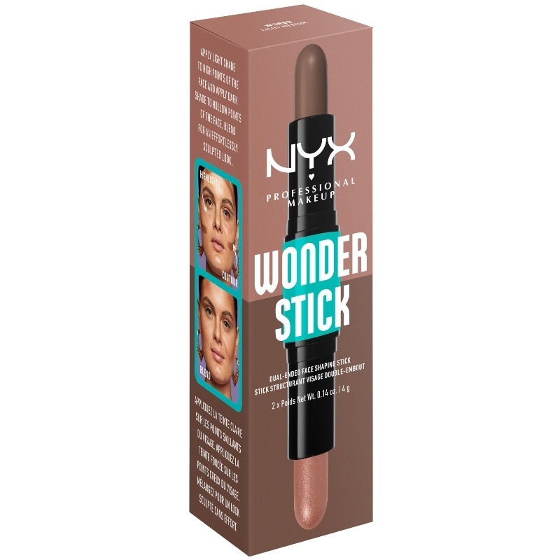 NYX Prof. Makeup Wonder Stick Dual-Ended Face Shaping Stick 34 gr. - 03 Light Medium