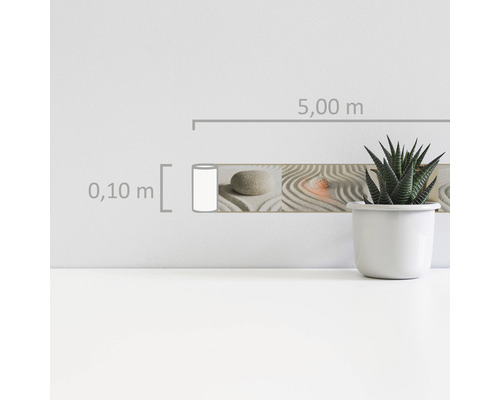 Rand 9057-10 Alleen Randen 9 zelfklevende Stick Up's Asia bruin 5 m x 10,6 cm