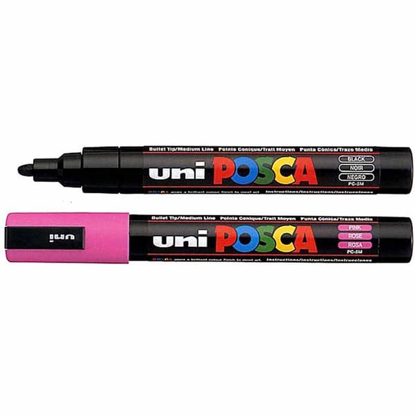 Posca Tusj, svart, nr. PC-5M, strek 2,5 mm, 1 stk