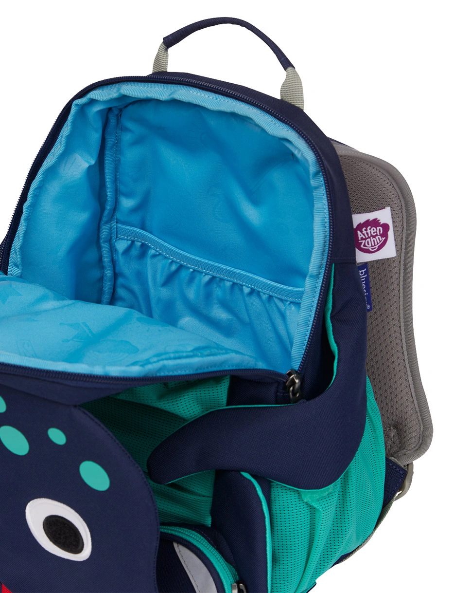 Kinderrucksack GROßER FREUND  OKTOPUS (20x31x12) in blau