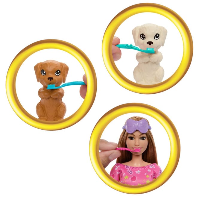 Barbie - Welpen Pyjama Party - Spielset