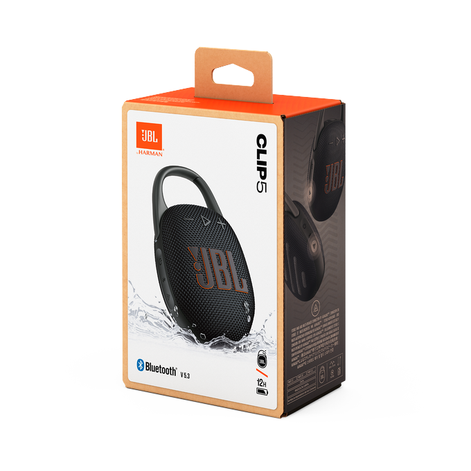 JBL - Clip5 Portable Bluetooth Speaker - Black