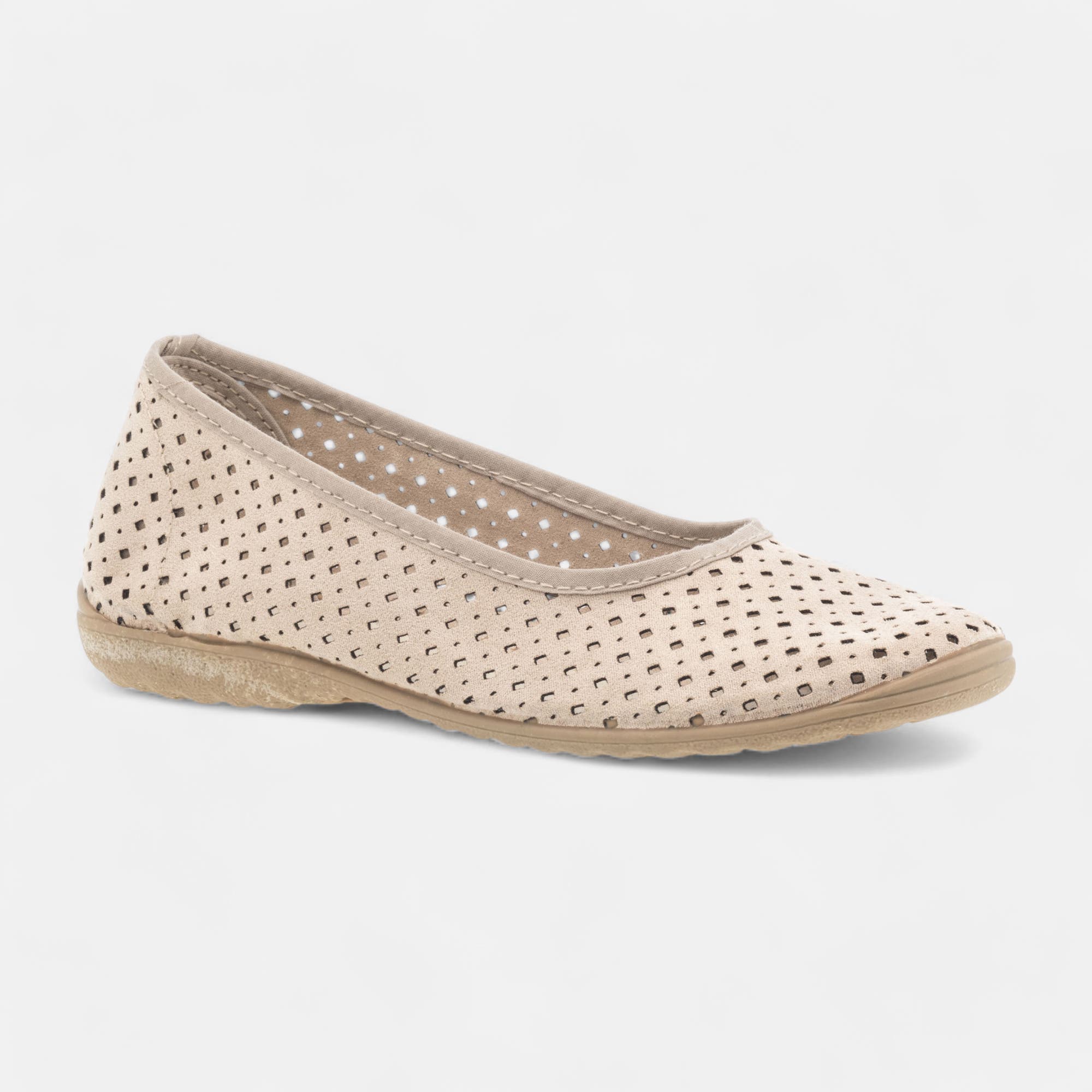 Chaussons ballerines Femme beige