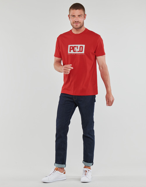 Polo Ralph Lauren - T-SHIRT AJUSTE EN COTON LOGO POLO RALPH LAUREN Rojo