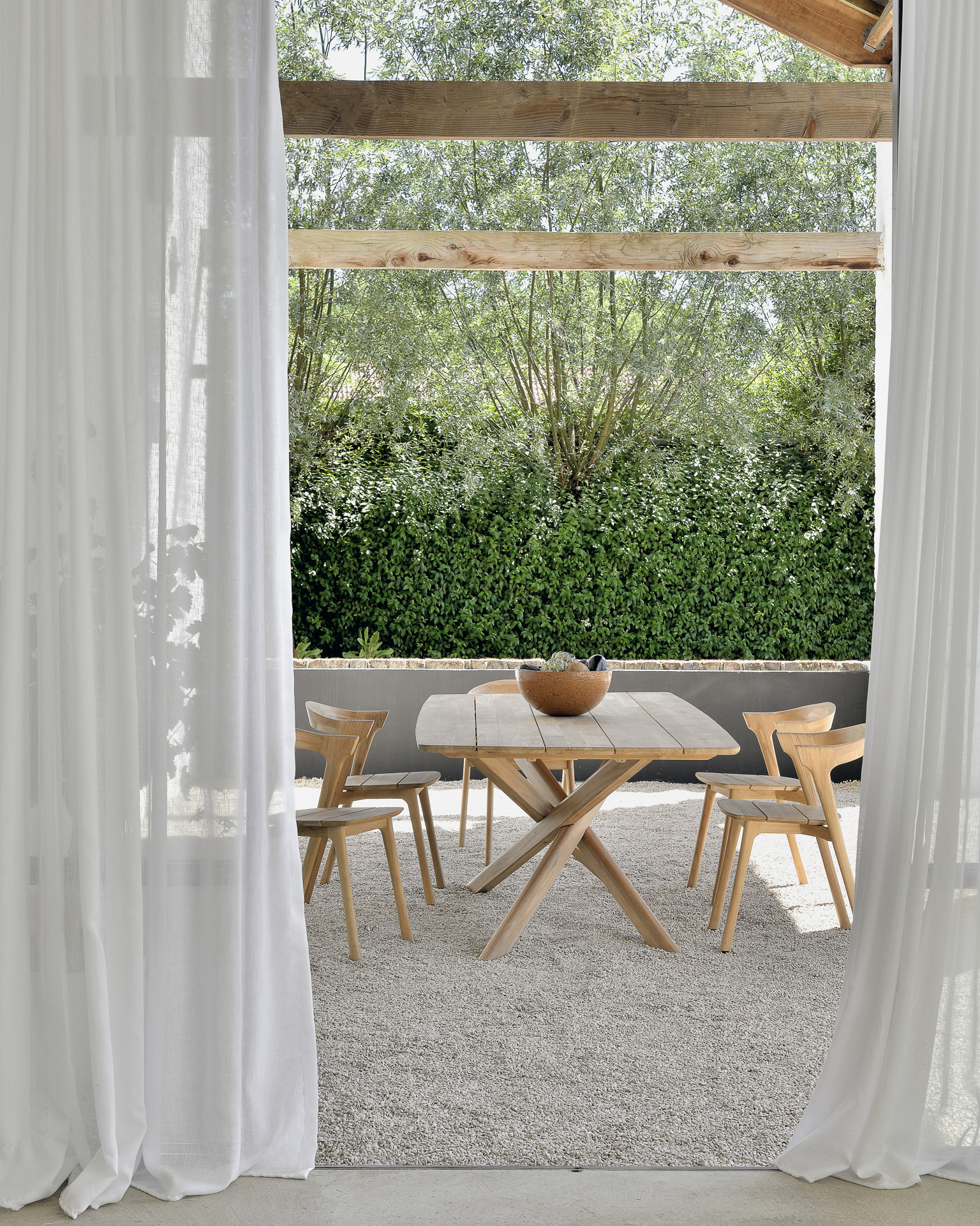 Teak Mikado tuintafel - 240x108