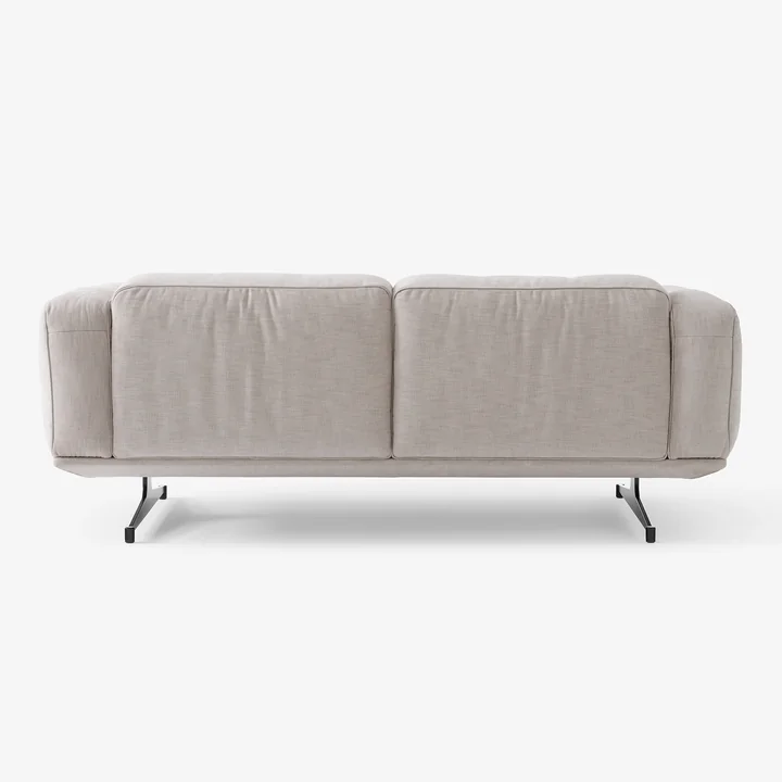 &Tradition - Inland Sofa AV22, 2-Sitzer, Gestell warm black / beige (Clay 011)