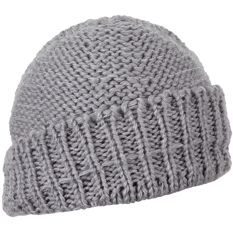 Sterntaler Strickmütze Umschlag silber mel.