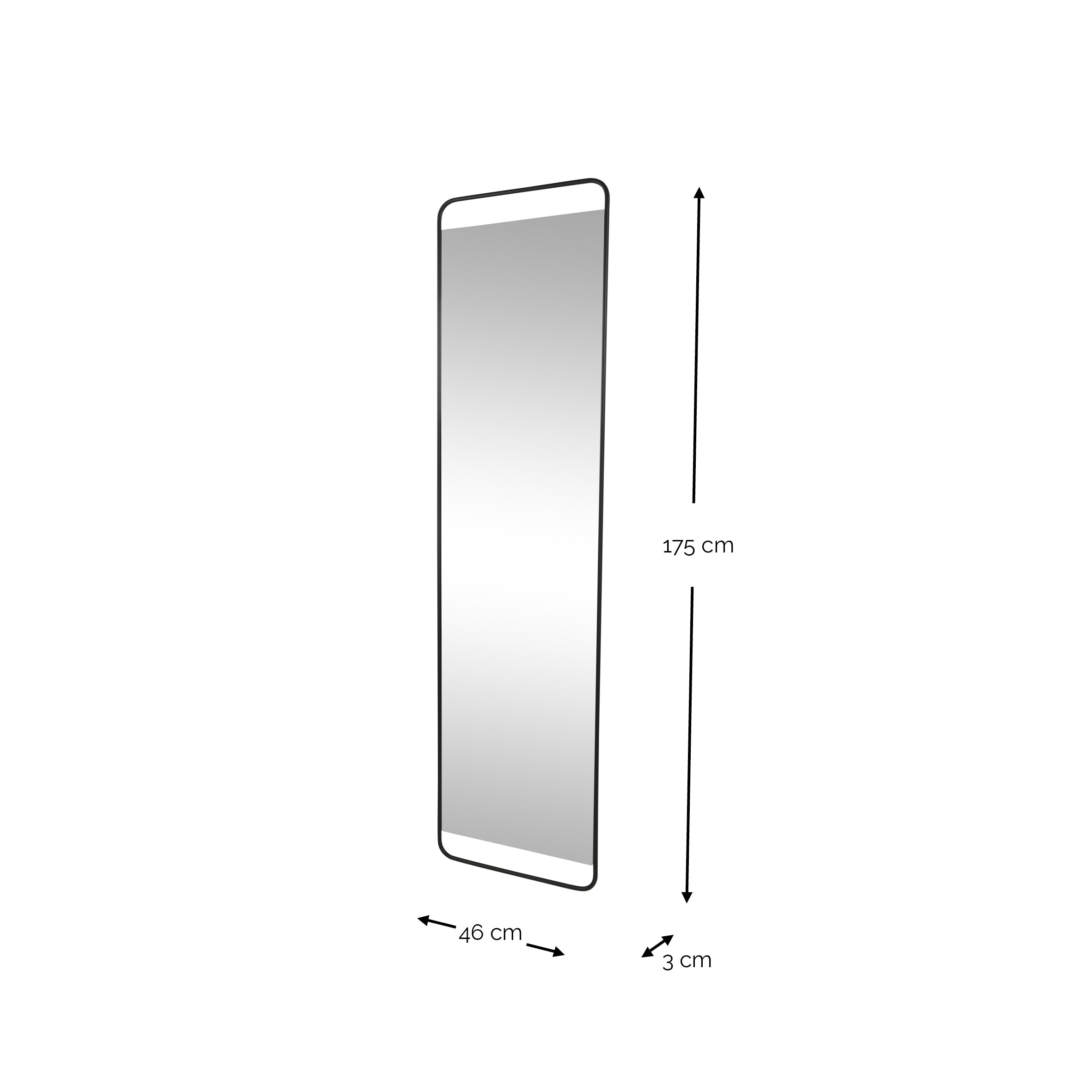 Spinder Design spiegel Rex Mirror L - Zwart
