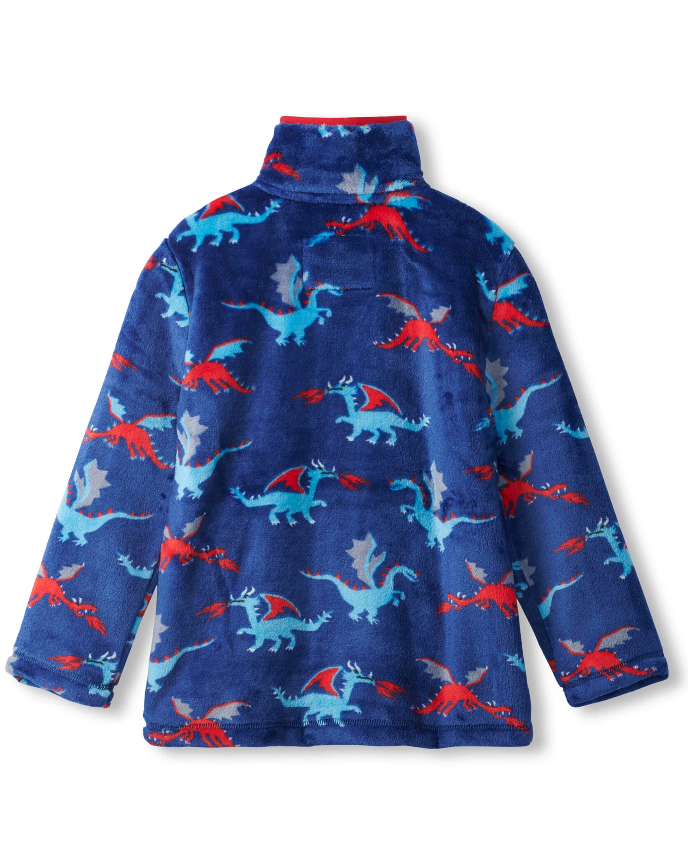 Fleece-Jacke FIERCE DRAGONS in dunkelblau