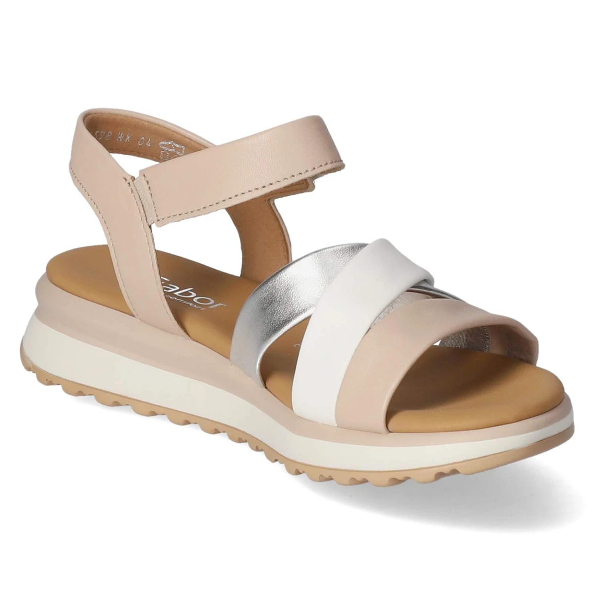 GaborSandalen - newrose/silb/weiss