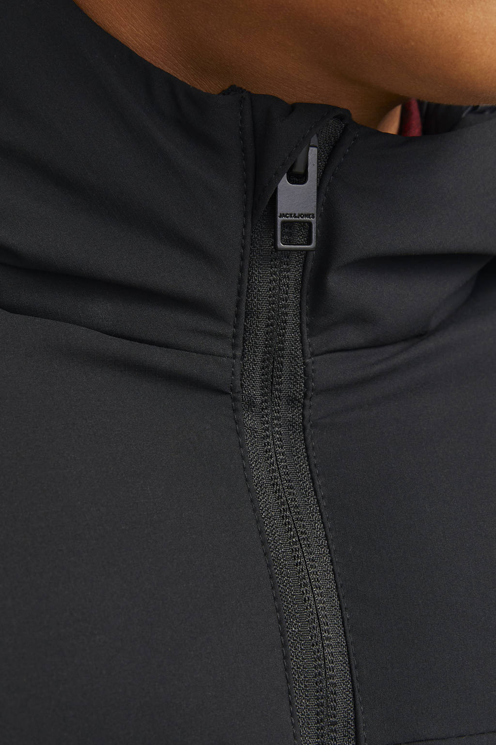 JACK & JONES gewatteerde winterjas JORVESTERBRO zwart