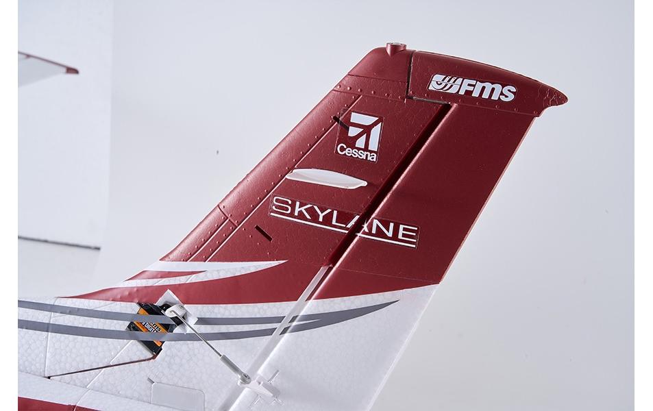Motorflugzeug Cessna 182 1500 mm Rot, PNP<br>Wendiges Scale STOL Flugmodell