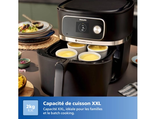 PHILIPS - Friteuse à air chaud HD9880/90 Air Fryer Connecté XXL noir Série 7000