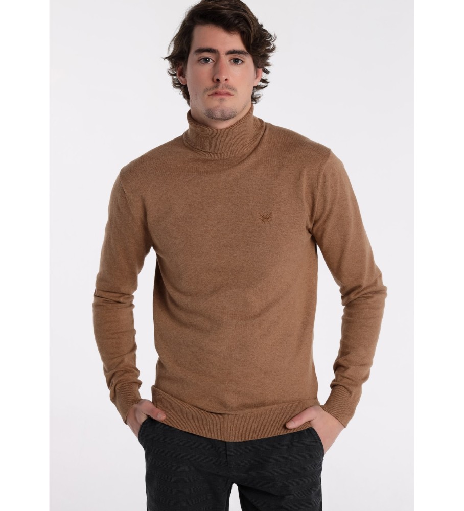 Camisa de gola alta Bendorff 131830 marrom