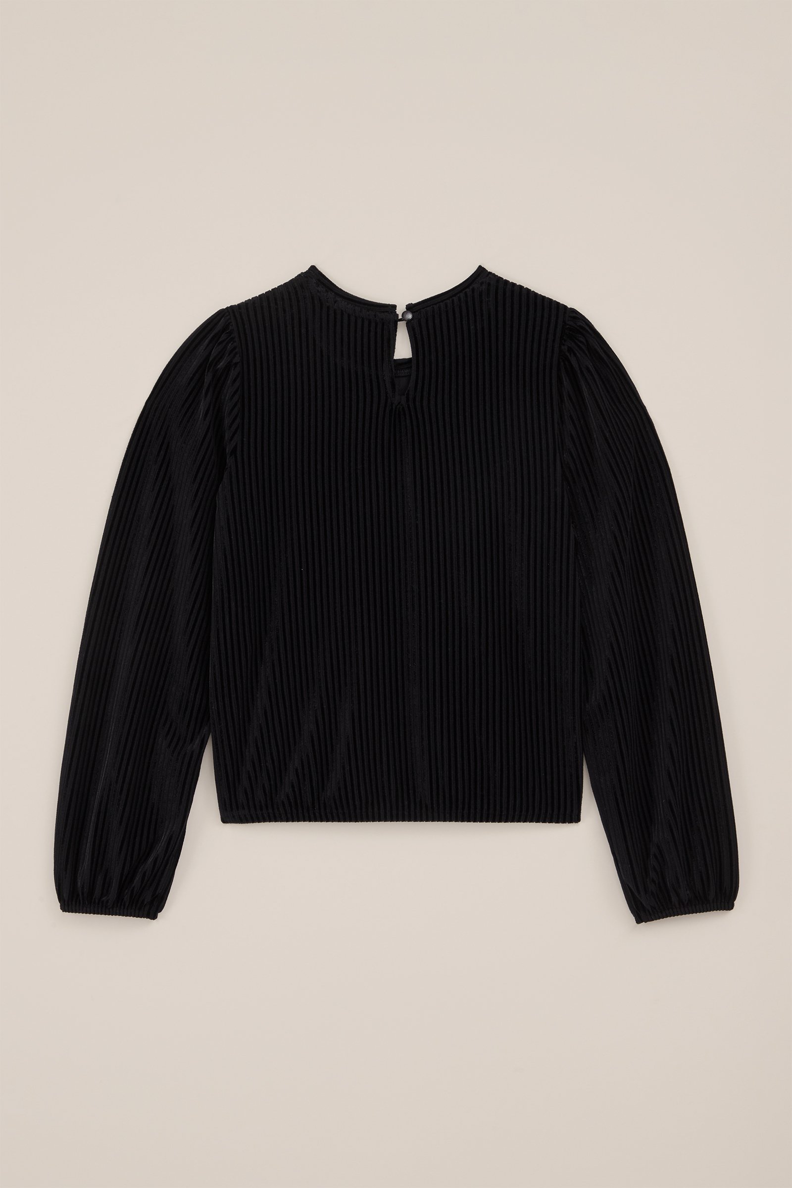Meisjes T-shirt met velvet WE Fashion Zwart