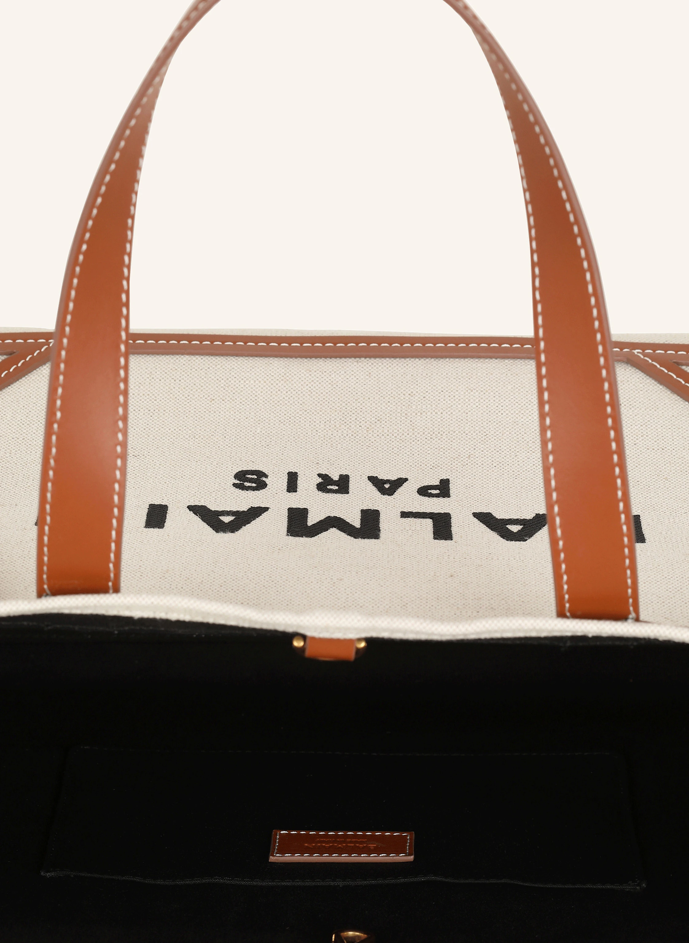 BALMAIN Shopper B-Army 42 aus Canvas mit Lederdetails