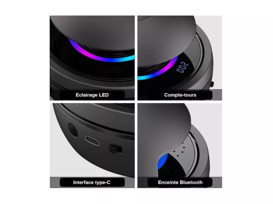 Corde à sauter horizontale avec système audio Bluetooth Dual Jump