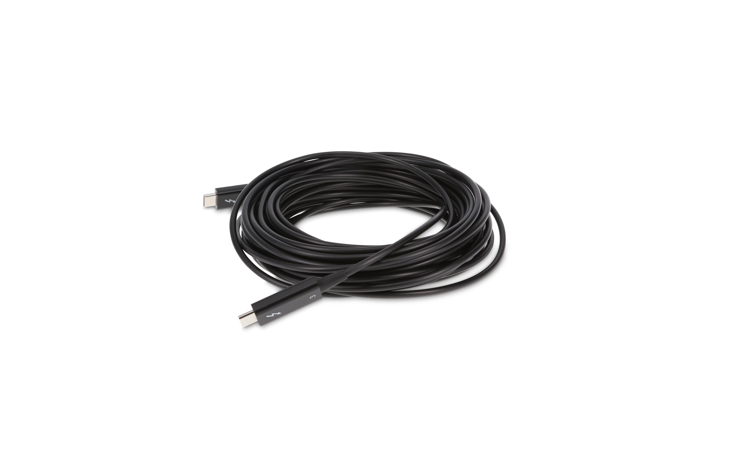 Optisches Kabel Thunderbolt 3 - Thunderbolt 3, 10 m, schwarz<br>LMP Thunderbolt 3 optical Kabel – Aktives optisches Thunderbolt Kabel