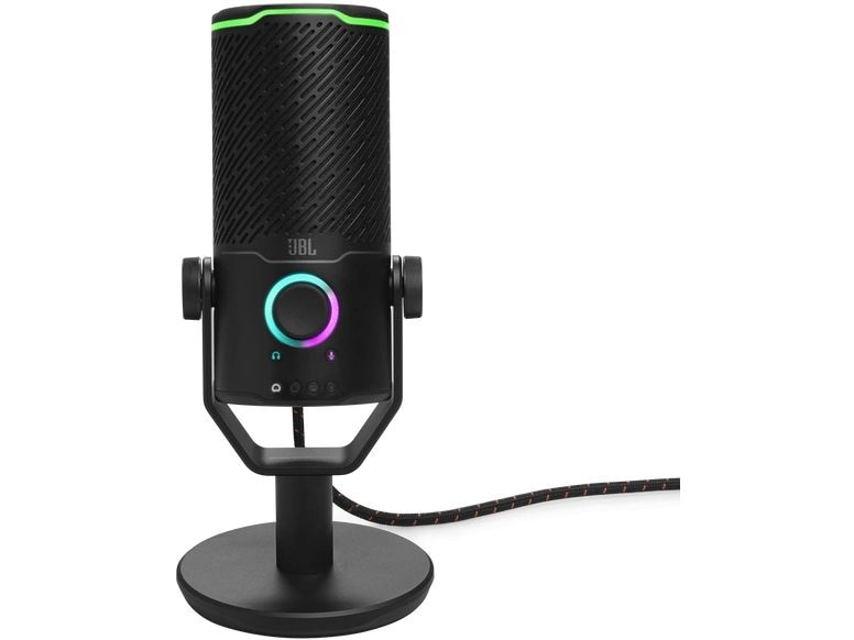 JBL Kondensatormikrofon Quantum Stream Studio Schwarz USB-Streaming-Mikrofon mit dreifachem Kondensator