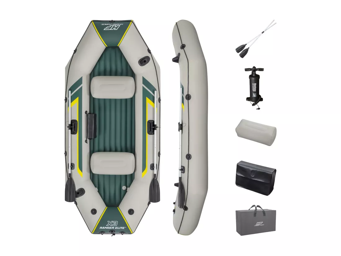 Bestway Bateau raft gonflable 3 places ranger elite 2,95 m - 65160