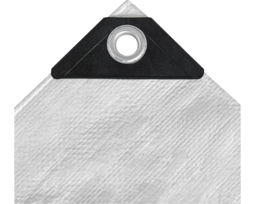 Geweven zeildoek 140 g wit 8 x 10 m