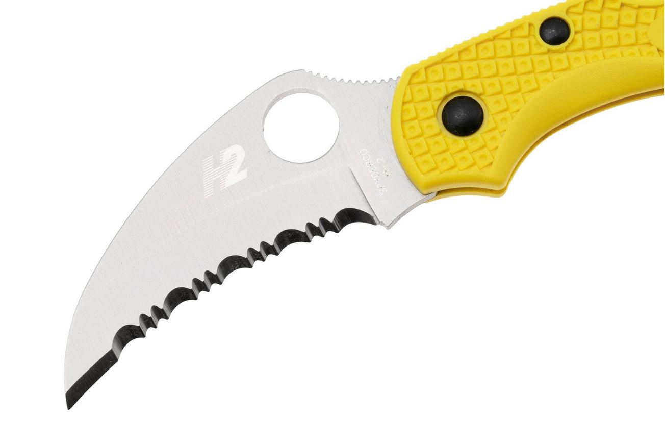Spyderco Dragonfly 2 Salt Hawkbill C28SYL2HB serrated zakmes