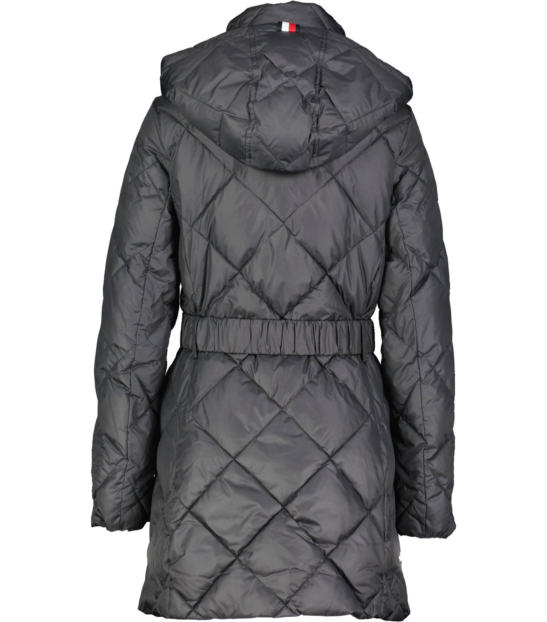 Tommy Hilfiger| Damen Steppmantel mit Kapuze ELEVATED BELTED QUILTED COAT