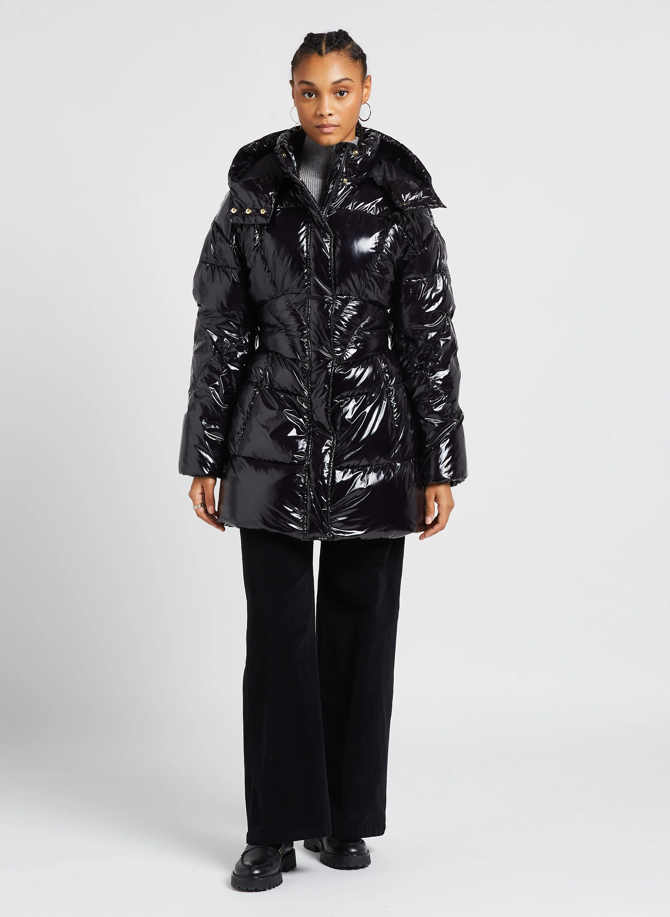 COPYRIGHT - Doudoune longue oversize | Noir