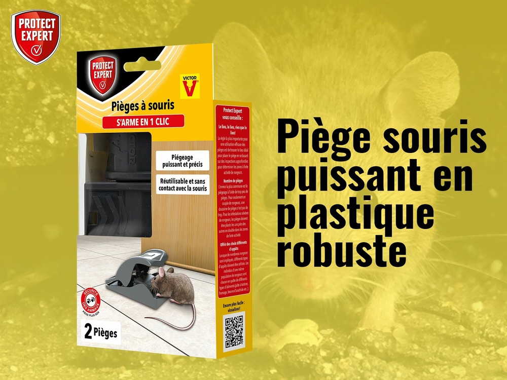 Soutrap2 | | piège x2 | 2 pinces tapettes à souris | piégeage précis e