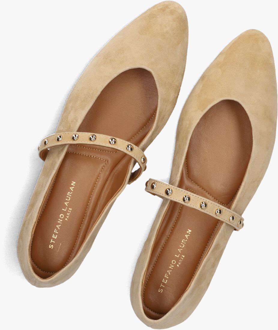 beige stefano lauran ballerina's x1417