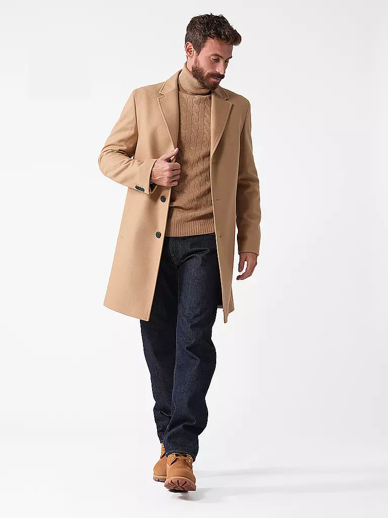 HUGO Wollmantel MALTE beige