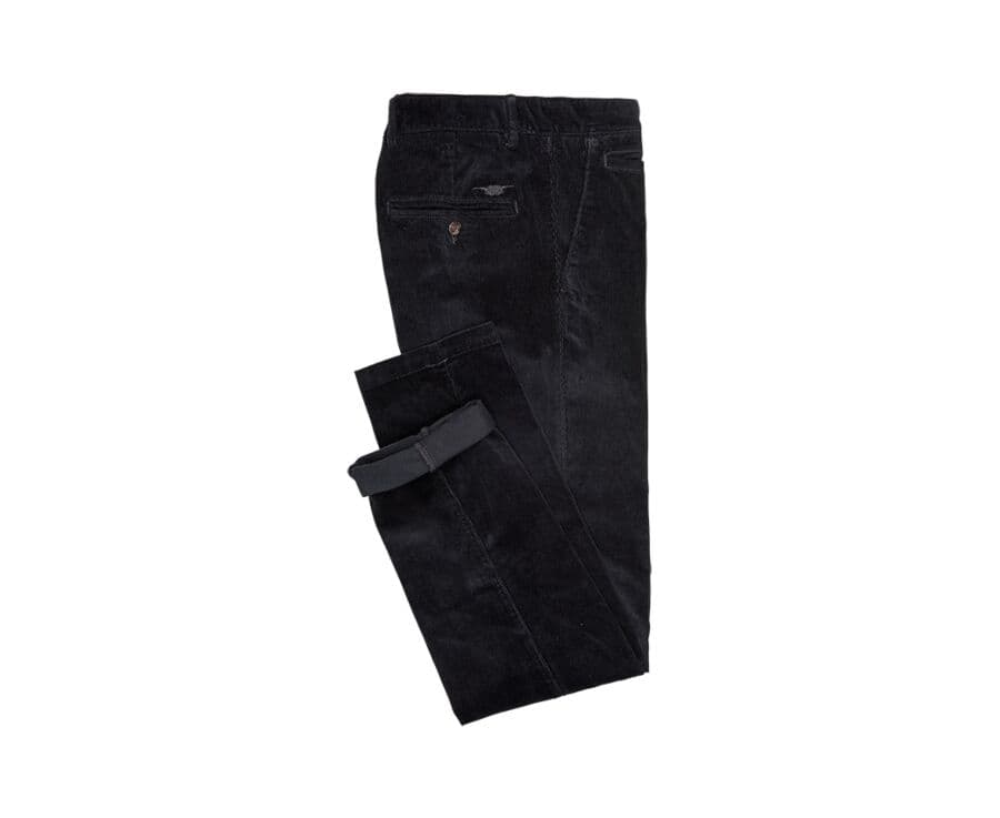 Pantalon chino velours côtelé homme Bleu Nuit - NORMAN