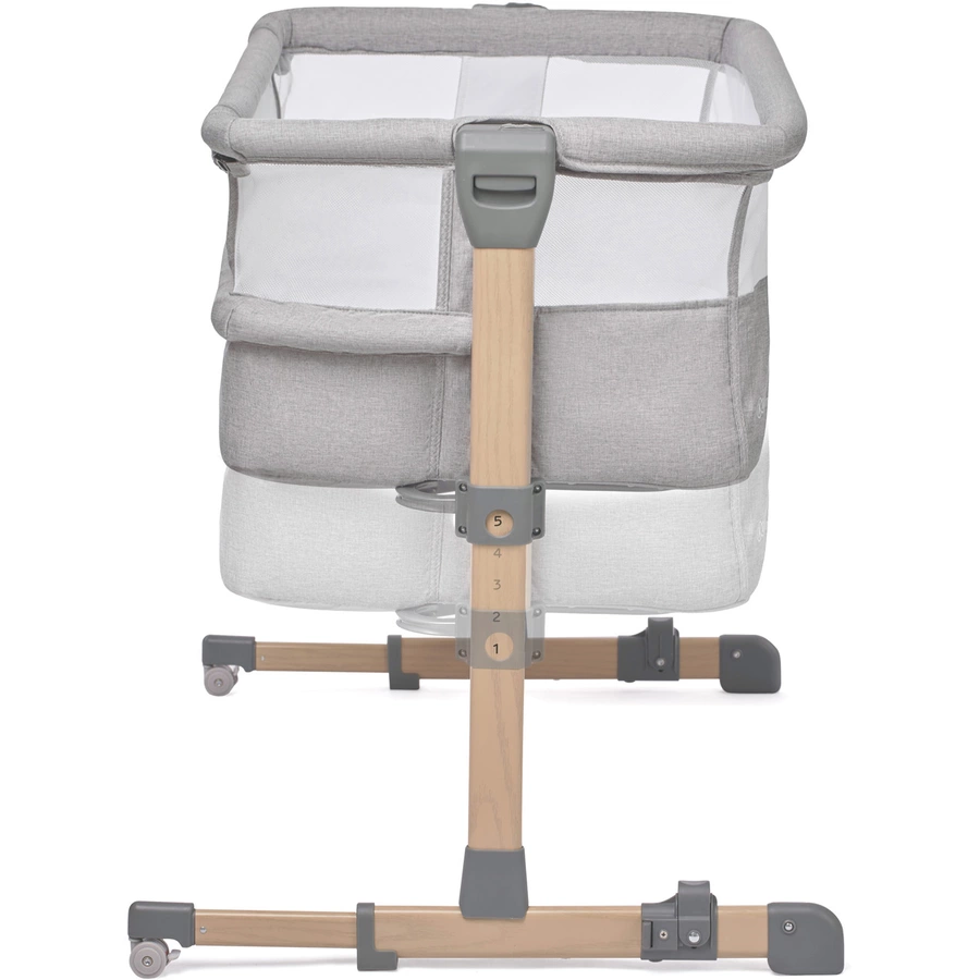 Kinderkraft Beistellbett NESTE AIR gray wood