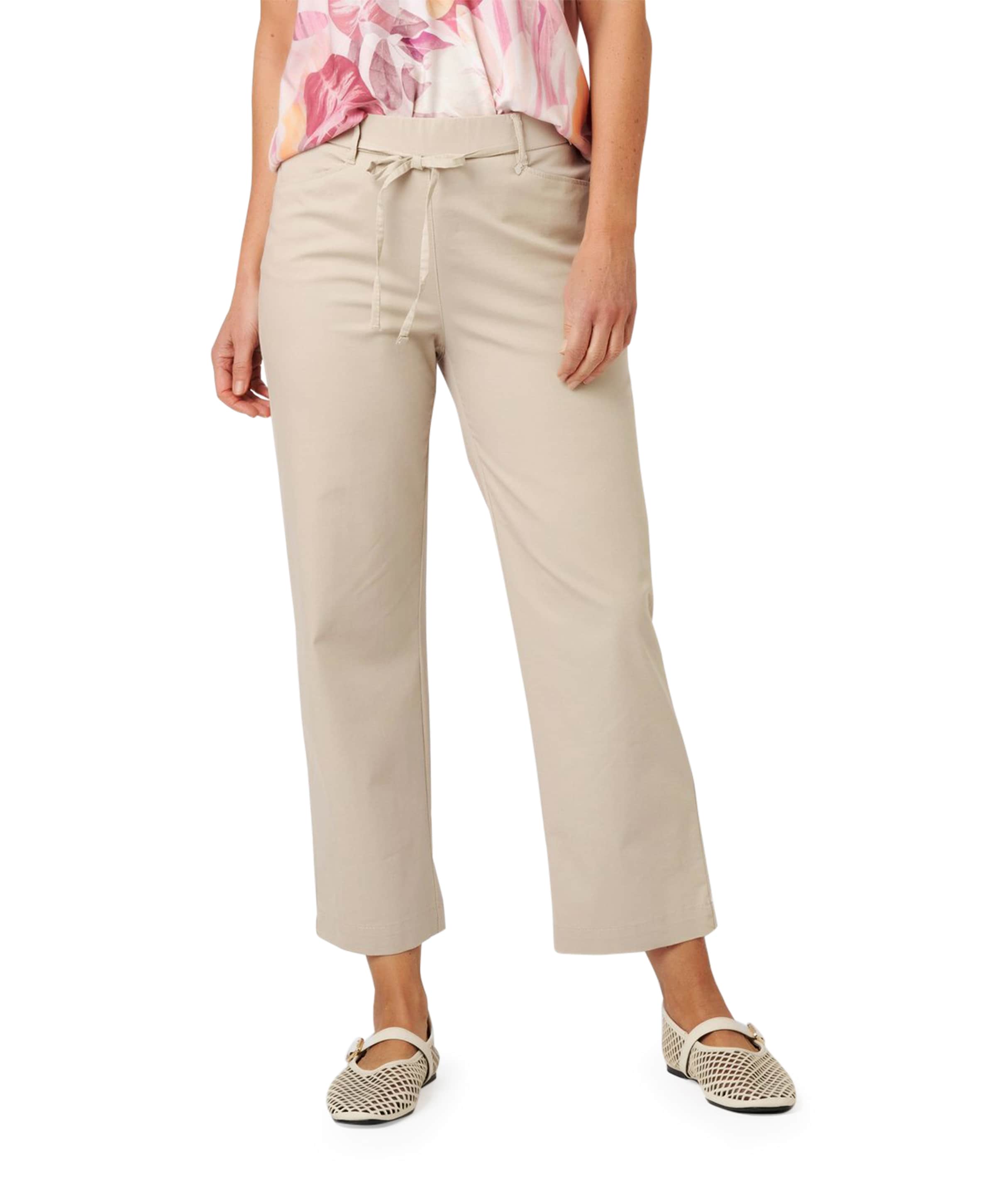 Relaxed by Toni Scarlet Wide Leg 6/8 dames broek beige