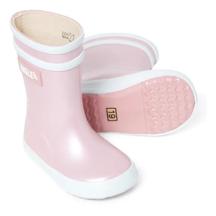 Aigle Bottes De Pluie Baby Flac Irisées | Rose
