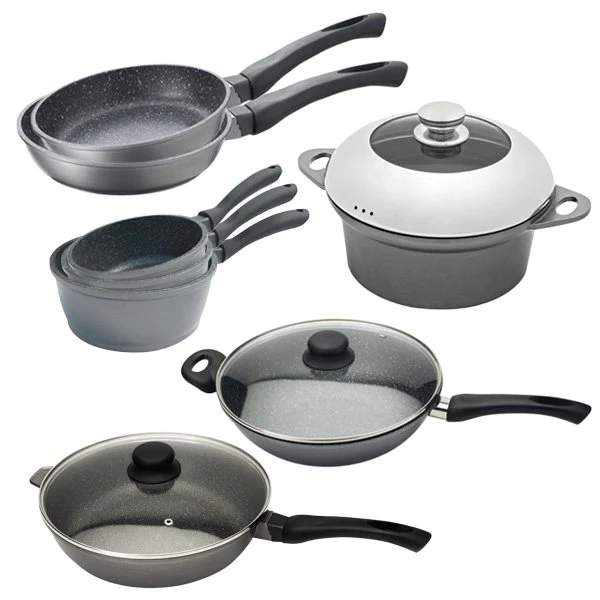 Batterie de cuisine 8 pièces Dur comme la pierre Mathon