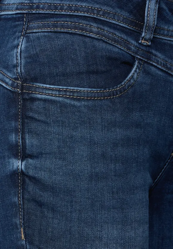 Slim Fit Jeans - deep indigo used wash