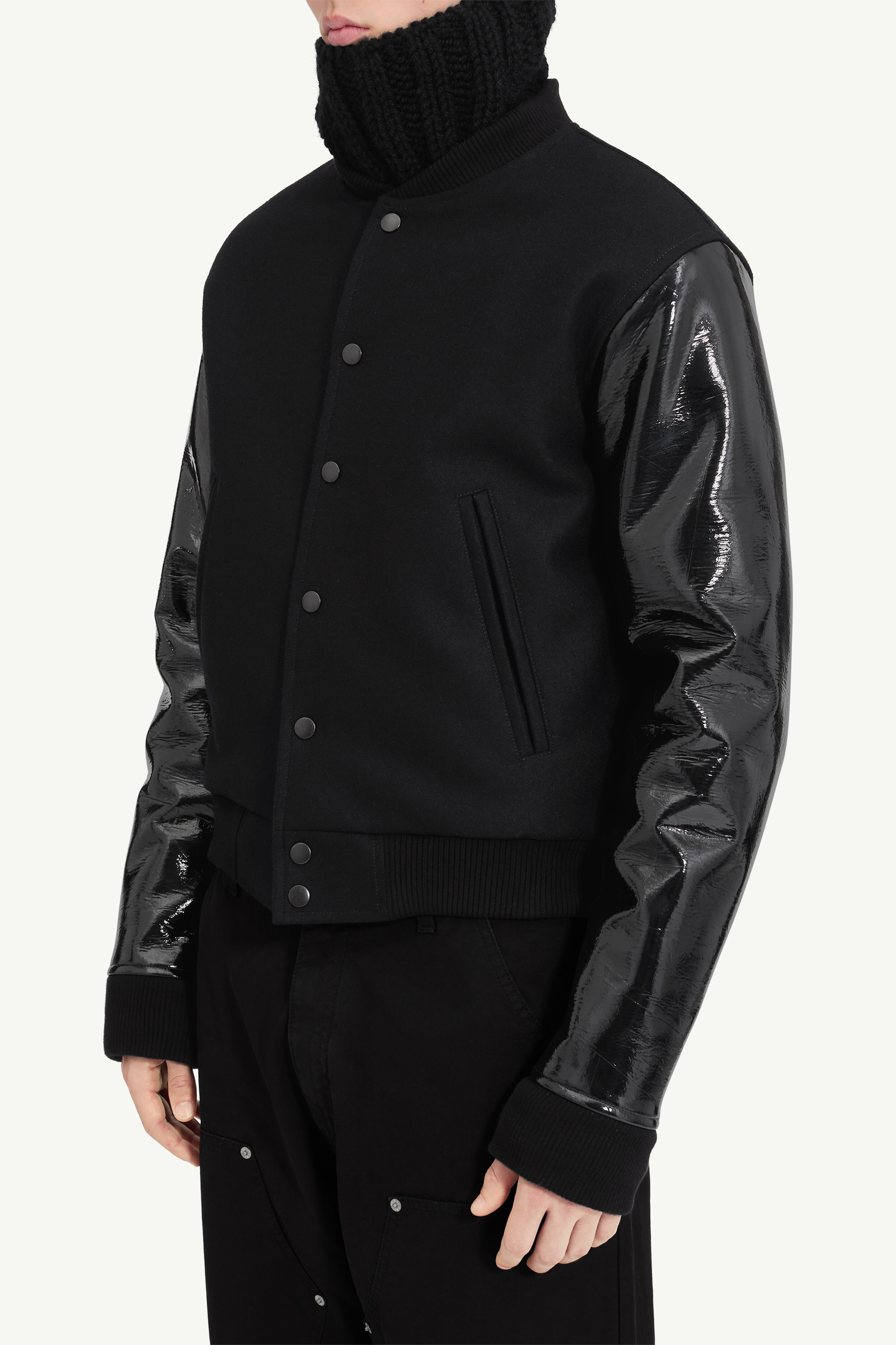 Veste varsity en laine mélangée pour homme | MM6